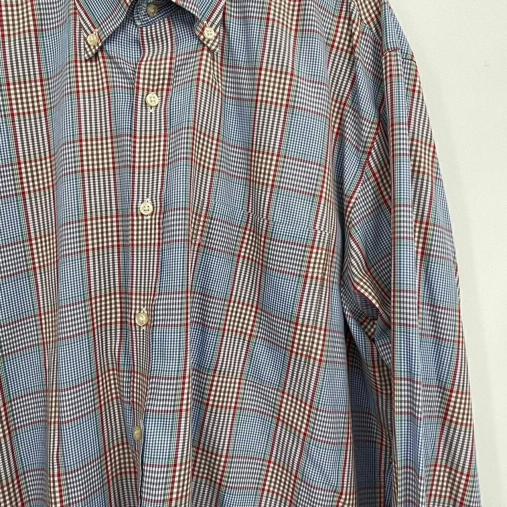 Peter Millar Multicolor Check Collared Long Sleeve Cotton Button-Up Shirt Large - Picture 3 of 5